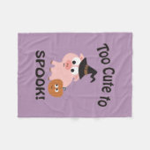 Te stomen op spok pig fleece deken (Voorkant (Horizontaal))