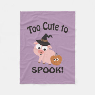 Te stomen op spok pig fleece deken