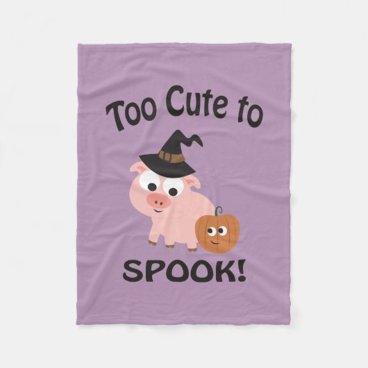 Te stomen op spok pig fleece deken (Voorkant)
