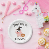 Te stomen op spok pig papieren bordje (Feest)