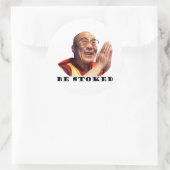 Te stoppen ronde sticker (Tas)