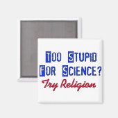 Te stoutmoedig voor wetenschap magneet (Voorkant / Achterkant)