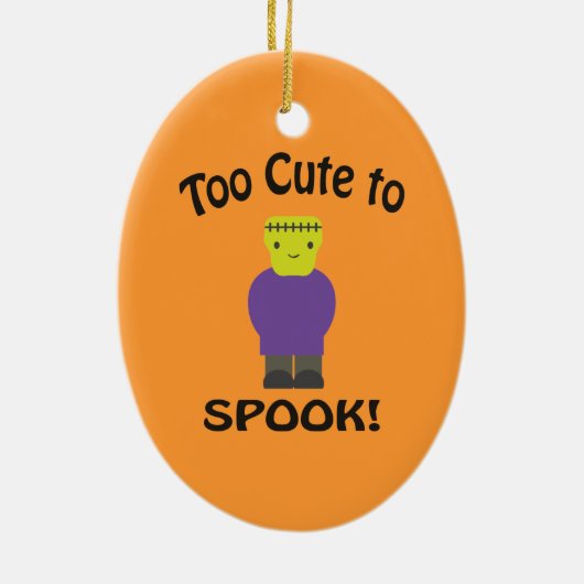 Te stuiten op Spook - Frankenstein Keramisch Ornament (Achterkant)
