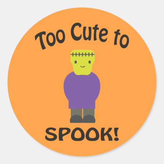 Te stuiten op Spook - Frankenstein Ronde Sticker (Voorkant)