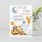 Te stuiten op Spook Fun Halloween Birthday Party Kaart (Staand voorkant)