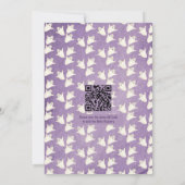 Te stuiten op Spook Halloween Baby shower QR Kaart (Achterkant)