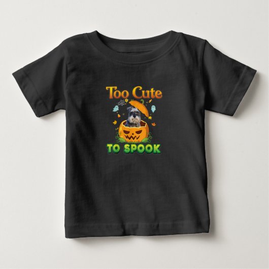 Te stuiten op Spook Schnauzer Dog Halloween Pumpki (Voorkant)