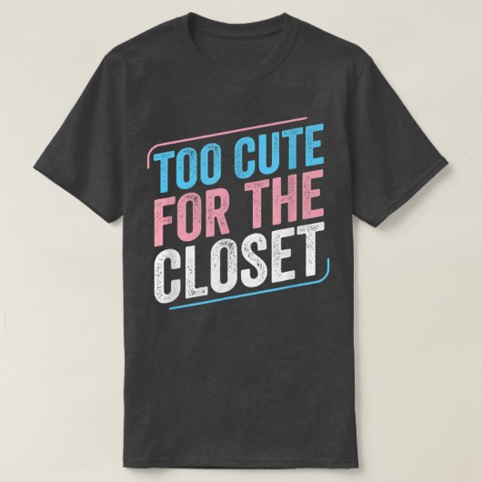 Te stuiten voor de kast transpride transgender LG T-shirt (Design voorkant)