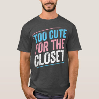 Te stuiten voor de kast transpride transgender LG T-shirt