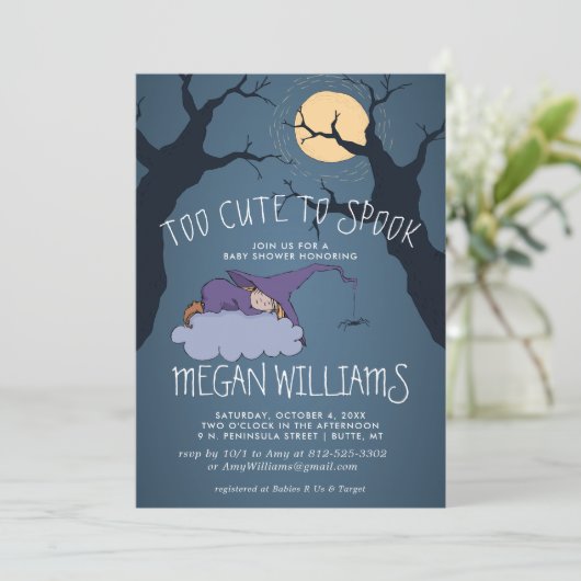 Te stutten naar Spook | Cute Little Witch Baby sho (Staand voorkant)