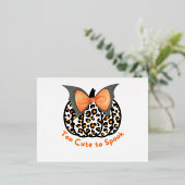 Te stutten naar Spook Folie Uitnodiging Briefkaart (Staand Voorkant)