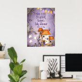 Te stutten naar Spook Halloween Baby shower Poster (Thuiskantoor)
