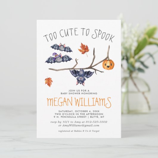 Te stutten naar Spook | Kute Little Bats Baby show (Staand voorkant)