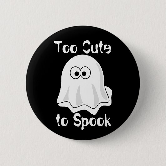 "Te stutten naar Spook!" Ronde Button 5,7 Cm (Voorkant)