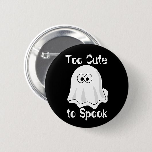 "Te stutten naar Spook!" Ronde Button 5,7 Cm (Voorkant /achterkant)
