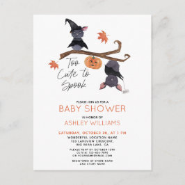 Te stutten naar Spook Waterverf Bats Baby shower Uitnodiging Briefkaart