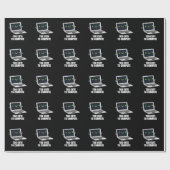 Te stutten om grappige computer te berekenen, donk cadeaupapier (Vlak)