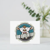 Te stutten om te eten briefkaart (Staand voorkant)