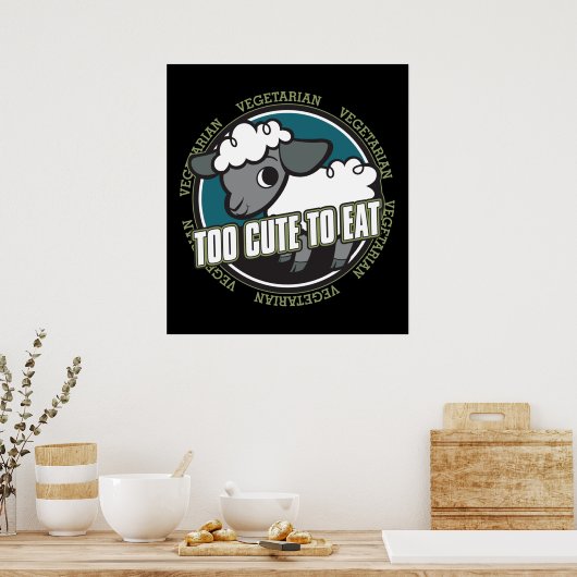 Te stutten om te eten poster (Keuken)