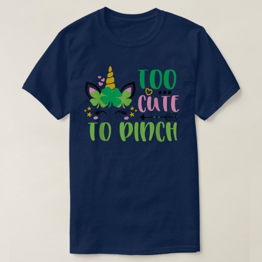 Te stutten om Unicorn te pakken T-shirt (Design voorkant)