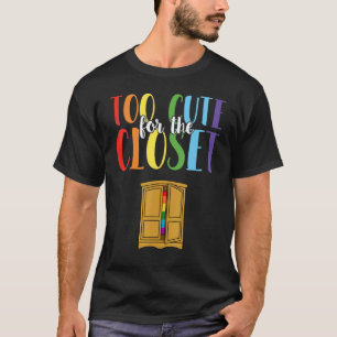 Te stutten voor de kast rond de galg lgbt regenboo t-shirt