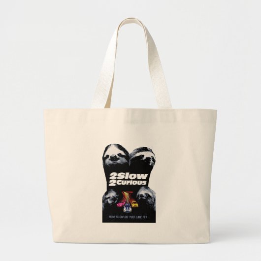 Te traag te nieuwsgierig grote tote bag (Voorkant)