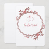 Te trouwen feestdagenkaart (Voorkant / Achterkant)