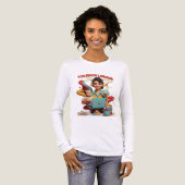 Te veel arbeid - retro feministisch satire ontwerp Tri-Blend shirt (Voorkant)