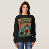 Te veel arbeid - Retro feministische satire art ho Trui (Voorkant volledig)