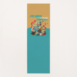 Te veel arbeid - retro feministische satire kunst yogamat