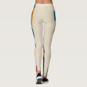 Te veel arbeid - Retro Woman Illustratie Leggings (Achterkant)