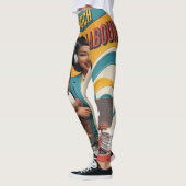 Te veel arbeid - Retro Woman Illustratie Leggings (Links)