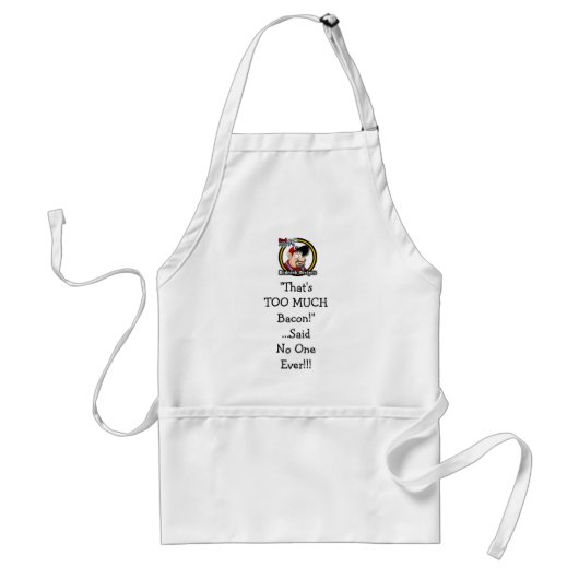 Te veel Bacon Apron Standaard Schort (Voorkant)