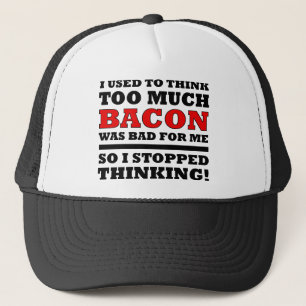 Te veel Bacon Funny Ball Pet Trucker Hat