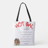 Te veel bagage meenemen! tote bag (Achterkant)