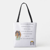 Te veel bagage meenemen! tote bag (Achterkant)
