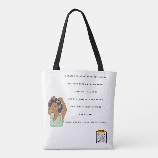 Te veel bagage meenemen! tote bag (Achterkant)