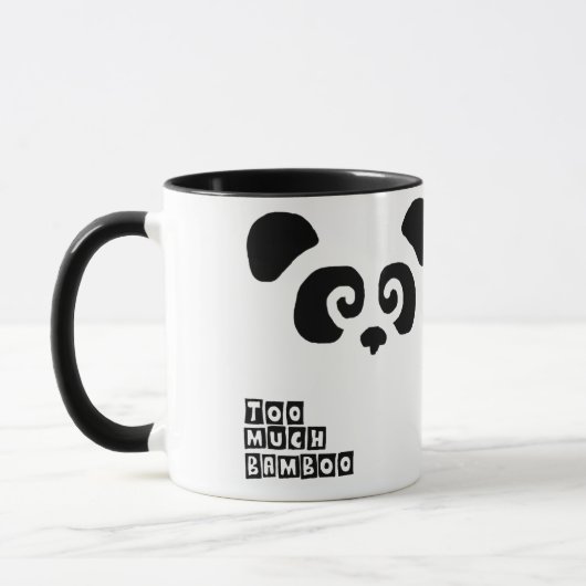 Te veel bamboe! Mok Panda (Links)