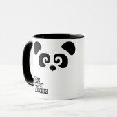 Te veel bamboe! Mok Panda (Voorkant links)