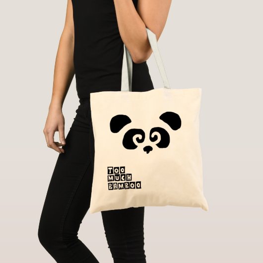 Te veel bamboe! Panda-tas Tote Bag (Voorkant (product))