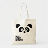 Te veel bamboe! Panda-tas Tote Bag (Voorkant)