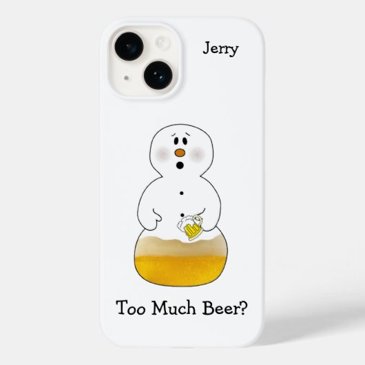 Te veel Beer Snowman Case-Mate iPhone Case (Achterkant)