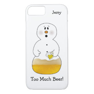 Te veel Beer Snowman iPhone 7 Hoesje