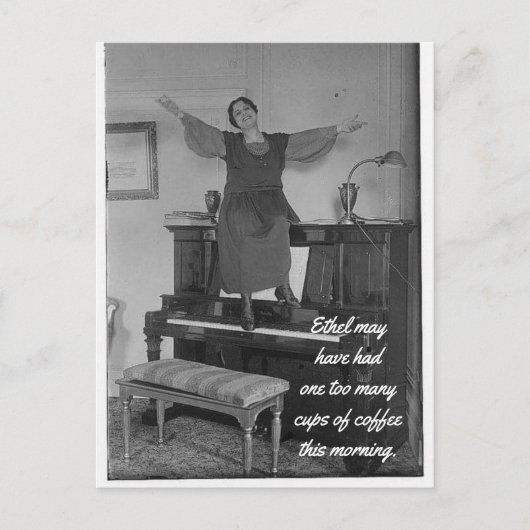 Te veel bekertjes koffie-Briefkaart Briefkaart (Voorkant)