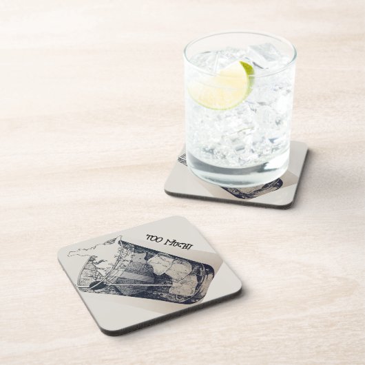 Te veel bier onderzetter (Rechterzijde)