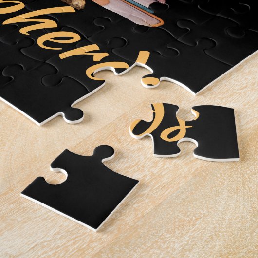 Te veel boeken Duitse herder Legpuzzel (Zijkant)