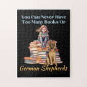 Te Veel Boeken Duitse Herdershond Legpuzzel (Verticaal)