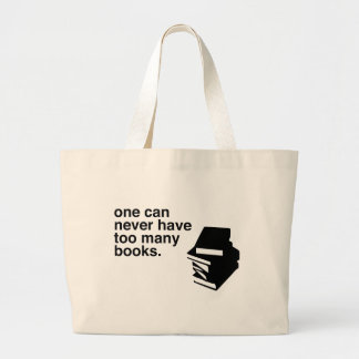 te veel boeken grote tote bag
