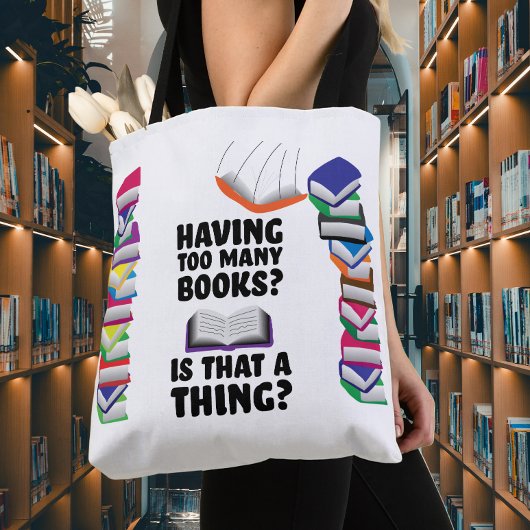 Te veel boeken, is dat iets? tote bag