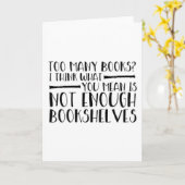 Te veel boeken? kaart (Gele Bloem)